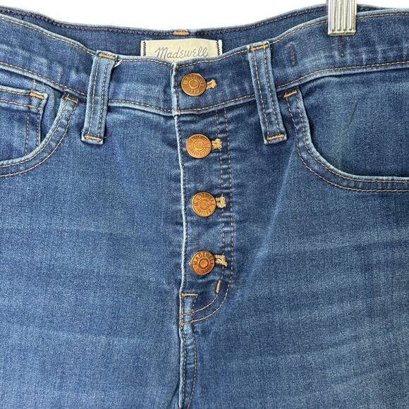Madewell Womens‎ Blue Skinny Jeans Size 28 Denim 10" High Rise Button Fly - Picture 2 of 13